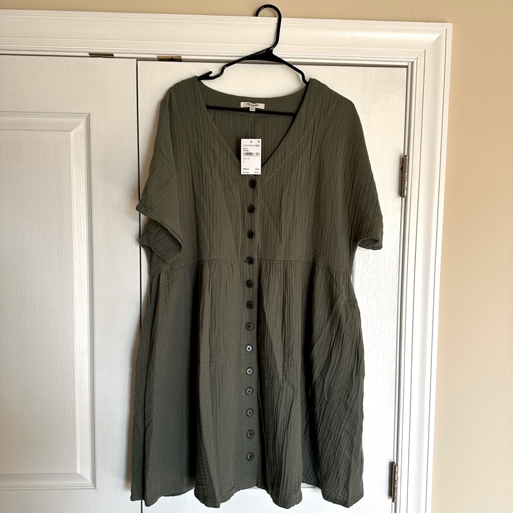 Lightspun Button Front Minidress